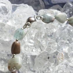 Schmuck-Set Glacier, Detailansicht vom Kettenverschluß Schmuck-Set Glacier, Detailansicht vom Kettenverschluß