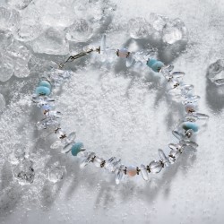 Halskette Schneekönigin, Gesamtansicht Halskette Schneekönigin, Gesamtansicht