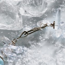 Halskette Schneekönigin, Nahaufnahme vom Kettenverschluß Halskette Schneekönigin, Nahaufnahme vom Kettenverschluß