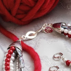 Schmuck-Set Ariadne, Detailansicht vom Kettenverschluß