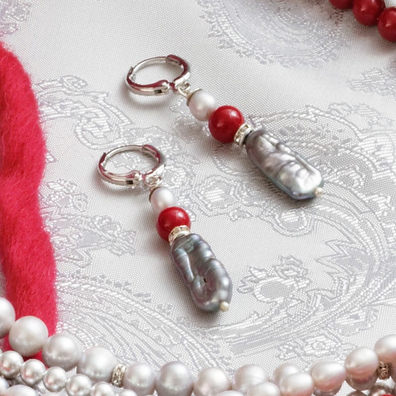 Schmuck-Set Ariadne, Nahaufnahme der Ohrringe