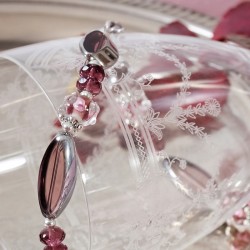 Schmuck-Set Lila Pause, Nahaufnahme der Kette links Schmuck-Set Lila Pause, Nahaufnahme der Kette links