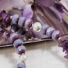 Schmuck-Set Annabell, Detailansicht der facettierten Schliffkristallperlen in Armband und Halskette
