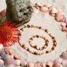 Schmuck-Set aus Perlmutt, Murano-Glas und Keramik