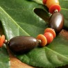 Armband Visola, Detailansicht der Visola-, Tagua- und Açaí-Samenperlen