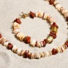 Schmuck-Set aus Perlmutt, Murano-Glas und Keramik