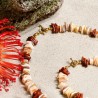Schmuck-Set aus Perlmutt, Murano-Glas und Keramik
