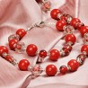 Schmuck-Set Rosenmarie, Detailansicht vom Armband und der Kette vorn