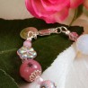 Armband Rosa & Weiß, Detailansicht vom Verschluß