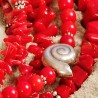 Halskette Nautilus, Nahaufnahme der Nautilus-Perle aus Sterlingsilber