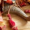 Schmuck-Set Kabaka, Detailansicht des verlängerbaren Lederbands