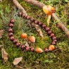 Schmuck-Set Haselnüßchen, Gesamtansicht von Haslkette und Ohrringen