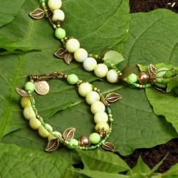 Schmuck-Set Angkor, Nahaufnahme vom Armband Schmuck-Set Angkor, Nahaufnahme vom Armband