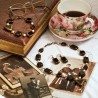 Schmuck-Set Zhara, Gesamtansicht von Halskette, Armband und Ohrringen