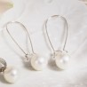 Schmuck-Set Ganz in Weiß, Nahaufnahme Ohrringe