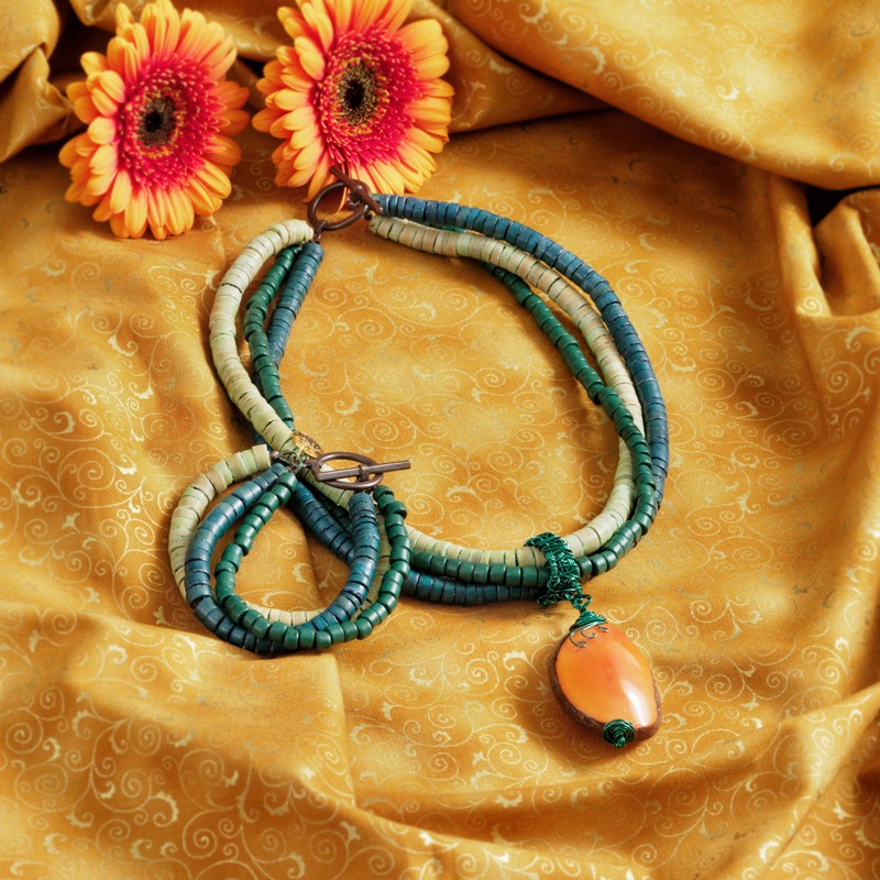 Schmuck-Set KeTaKoMe, Gesamtansicht von Halskette und Armband