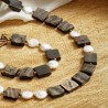 Schmuck-Set Amanitore, Detailansicht von Armband und Halskette