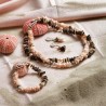 Schmuck-Set Tuamotu, Gesamtansicht von Halskette, Armband und Ohrringen