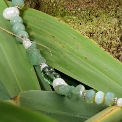 Schmuck-Set Aquarius, Detailansicht der Kette links Schmuck-Set Aquarius, Detailansicht der Kette links