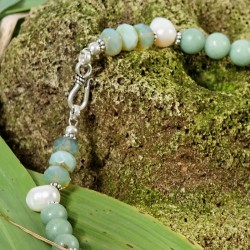Schmuck-Set Aquarius, Nahaufnahme vom Kettenverschluß Schmuck-Set Aquarius, Nahaufnahme vom Kettenverschluß