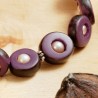 Schmuck-Set Buzusi, Nahaufnahme Buri-Nuß und Zuchtperlen