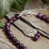 Schmuck-Set Umschlungen, Detailansicht vom Kettenverschluß
