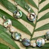 Schmuck-Set Vanuatu, Detailaufnahme Ohrringe und Armband nah