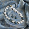 Schmuck-Set á la Monet, Gesamtansicht von Halskette und Ohrringen