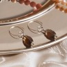 Schmuck-Set Smoked Salmon, Nahaufnahme der Ohrringe