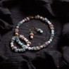 Schmuck-Set Lualeni, Gesamtansicht von Halskette, Armband und Ohrringen