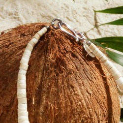 Schmuck-Set Kokos und Limette, Detailansicht vom Kettenverschluß Schmuck-Set Kokos und Limette, Detailansicht vom Kettenverschluß