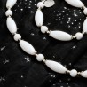 Schmuck-Set Milchstraße, Detailansicht von Halskette und Armband links