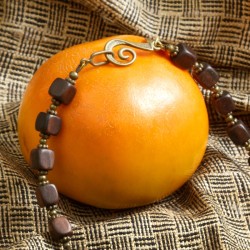 Schmuck-Set Diospyros, Detailansicht vom Kettenverschluß Schmuck-Set Diospyros, Detailansicht vom Kettenverschluß