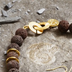 Schmuck-Set Ammonit, Nahaufnahme vom Kettenverschluß