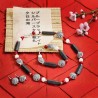 Schmuck-Set Hai Ku, Gesamtansicht von Halskette, Armband und Ohrringen