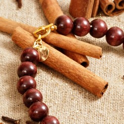 Halskette Muskatnuß, Detailansicht vom Kettenverschluß