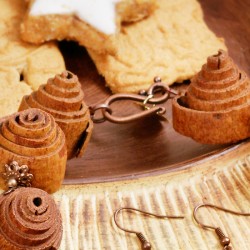 Schmuck-Set Zimt, Detailansicht vom Kettenverschluß