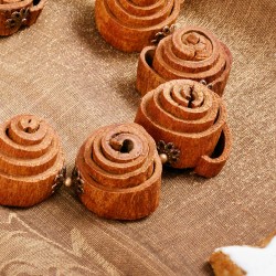 Schmuck-Set Zimt, Detailansicht vom Vorderteil der Kette