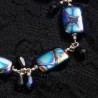 Schmuck-Set Mystic, Nahaufnahme der böhmischen Glasperlen