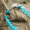 Schmuck-Set Meerglas, Nahaufnahme vom Verschluß des Armbands
